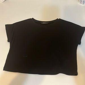 Plain black tee